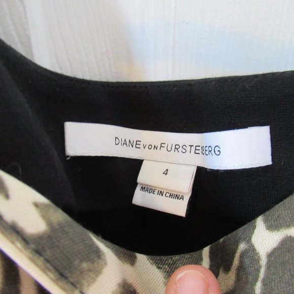 DVF Mixed Animal Print Pencil Skirt - Picture 2 of 3